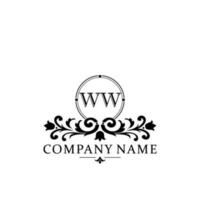 Initiale Brief ww einfach und elegant Monogramm Design Vorlage Logo vektor