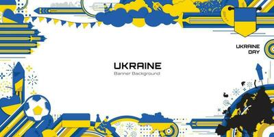 Lycklig oberoende dag av Ukraina, illustration bakgrund design, Land tema vektor