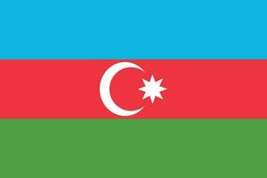 azerbaijan flagga design form. flagga av azerbaijan form vektor
