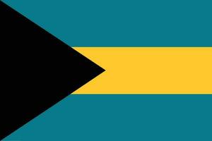 Bahamas Flagge Form. Flagge von Bahamas Design gestalten vektor