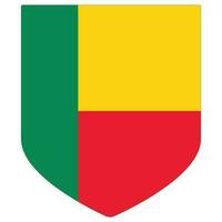 Benin Flagge Design Form. Flagge von Benin Design gestalten vektor