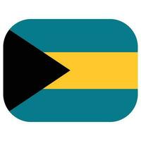 Bahamas Flagge Form. Flagge von Bahamas Design gestalten vektor