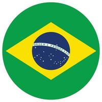 Flagge von Brasilien. Brasilien Flagge Form. vektor