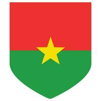 Burkina faso flagga. flagga av Burkina faso form vektor