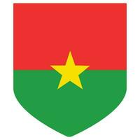 Burkina Faso Flagge. Flagge von Burkina Faso gestalten vektor