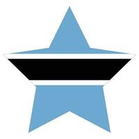 Flagge von Botswana. Botswana Flagge gestalten vektor