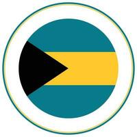 Bahamas Flagge Form. Flagge von Bahamas Design gestalten vektor