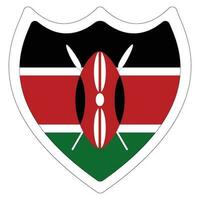 kenya flagga form. flagga av kenya form vektor