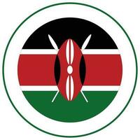 kenya flagga form. flagga av kenya form vektor