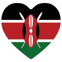 Kenia Flagge Form. Flagge von Kenia gestalten vektor