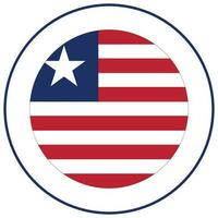 Liberia Flagge Flagge von Liberia Design gestalten vektor