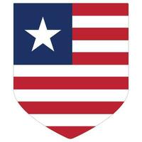 Liberia flagga flagga av Liberia design form vektor