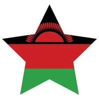 flagga av malawi design form. malawi flagga form. vektor