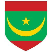 Mauretanien Flagge Design Form. Flagge von Mauretanien Design gestalten vektor