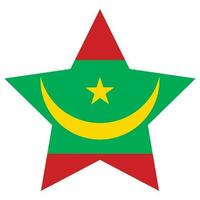 mauretanien flagga design form. flagga av mauretanien design form vektor
