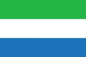 sierra leone flagga design form. bög av sierra leone ikon vektor