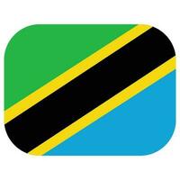 Tansania Flagge Design Form. Flagge von Tansania Design gestalten vektor