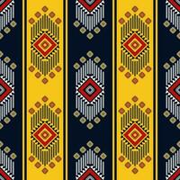 ethnisch bunt geometrisch Streifen Muster. aztekisch navajo geometrisch Streifen nahtlos Muster. ethnisch Südwesten Muster verwenden zum Stoff, Textil, Zuhause Dekoration Elemente, Polster, Verpackung. vektor