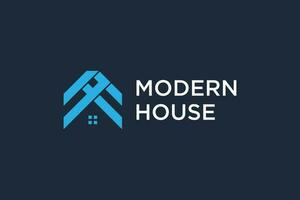 modern hus logotyp vektor med kreativ unik design