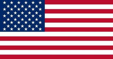 4:e av juli förenad stater flagga. USA flagga. amerikan symbol. USA flagga ikon vektor