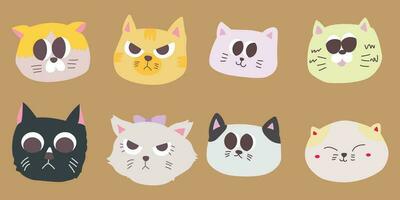 Kitty , Katze , verschiedene Katze , Kätzchen vektor