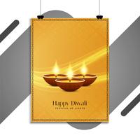 Abstrakt Glad Diwali festival flyersmall vektor