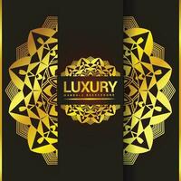 Luxus golden Mandala dekorativ Muster und Vektor Datei