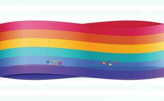 HBTQ flagga Färg gemenskap Gay och lesbisk vektor