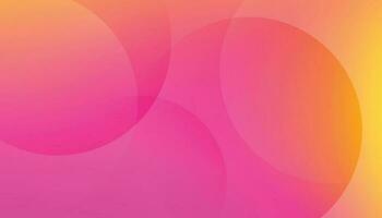 abstrakt flytande vätska cirklar rosa, röd och gul färgbakgrund med kopieringsutrymme. Sfär 3d design pastellfärgad design. kreativ minimal bubbla trendig gradientmall. vektor illustration
