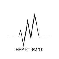 heartbeat puls ikon vektor illustration logotyp mall