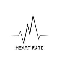 heartbeat puls ikon vektor illustration logotyp mall