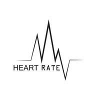 heartbeat puls ikon vektor illustration logotyp mall