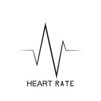 heartbeat puls ikon vektor illustration logotyp mall