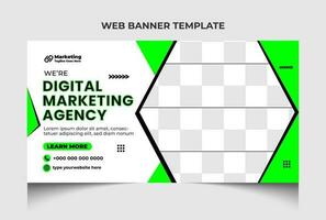 korporativ Geschäft Marketing Sozial Medien Netz Banner Vorlage und Video Miniaturansicht Vorlage Design. vektor