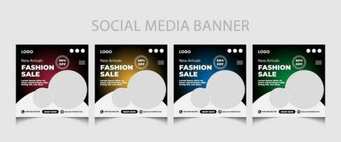 mode försäljning social media posta mall eller försäljning affisch mall design. vektor
