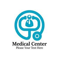 medicinsk Centrum logotyp mall illustration vektor