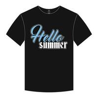 Sommer- T-Shirt Design und Typografie vektor