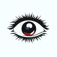 Auge Vektor Illustration. Augen Symbol Charakter. wunderschön Augen Illustration