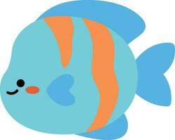 Vektor Aquarium Fisch . bunt Karikatur eben Aquarium Fisch Symbol zum Ihre Design.