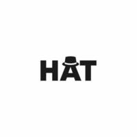 hatt logotyp design, logotyp och vektor logotyp