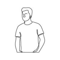 Zeichnung Mann Silhouette Pose konzeptionelle vektor