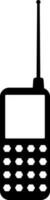 schwarz und Weiß Telefon Handy, Mobiltelefon Zelle zellular Symbol transparent Hintergrund eps Vektor Kunst
