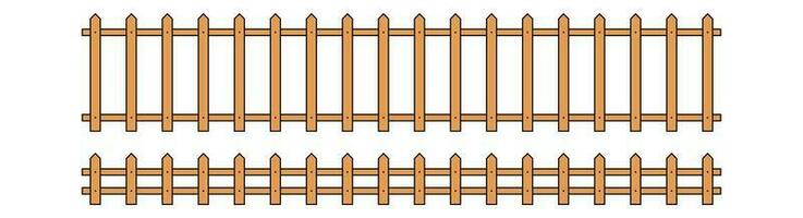 färgad översikt staket i platt stil vektor illustration isolerat på vit