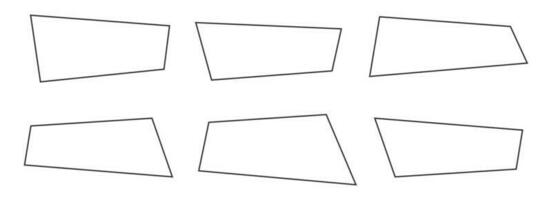 geometrisch Linie Banner im eben Stil Vektor Illustration isoliert auf Weiß