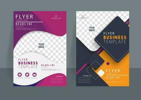 Business abstrakte Vektor Vorlage. Broschürendesign, Cover modernes Layout, Jahresbericht, Poster, Flyer in a4 mit bunten Dreiecken, geometrische Formen für Technik, Wissenschaft, Markt mit hellem Hintergrund