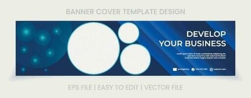 omslag social media baner design abstrakt bakgrund vektor
