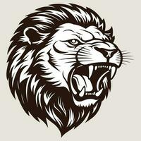 Löwe Logo, Design zum Abzeichen, Emblem vektor