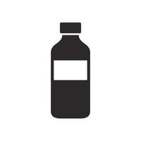 Medizin Flasche Symbol. Drogen trinken Symbol. eben Vektor Illustration