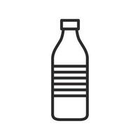 Flasche von Wasser Symbol. Alkohol trinken Symbol. eben Vektor Illustration