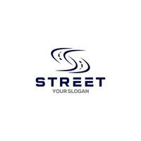 s Straße Logo Design Vektor
